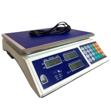 Imagem de Balança Digital 40kg LCD Profissional Com Tara e Bateria Recarregável 