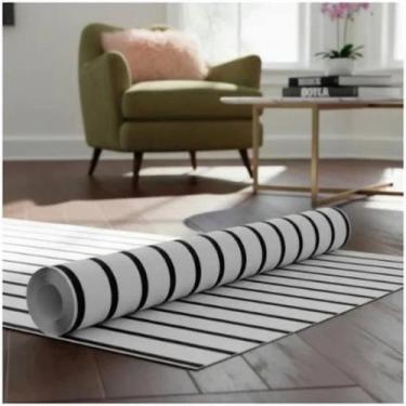 Imagem de Papel de Parede Adesivo PVC Listrado 5 Metros  Decoração Moderna, Fáci