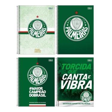 Imagem de Caderno Espiral Tilibra Universitário Palmeiras - Capa Dura 1 Matéria 
