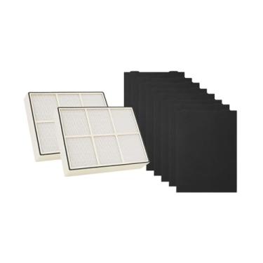 Imagem de Nispira Filtro HEPA com 4 filtros pré-carbono compatíveis com os modelos de purificador de ar Whirlpool Whispure AP25030K, APR25530L, APR25130L; substitui a peça # 1183051 1183051K, 2 conjuntos