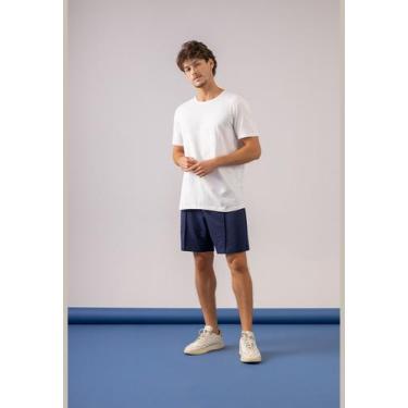 Imagem de Camiseta Manga Curta Masculina Just Basic, Branco, GG