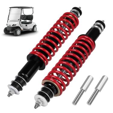 Imagem de Amortecedor dianteiro / traseiro para carrinho de golfe EZGO com molas helicoidais resistentes para EZGO Medalist/TXT 1994+ mais recente carrinho de golfe a gás ou elétrico, substitui OEM # 76418-G01,70928-G01,70248-G01,70324-G01,76419-G01