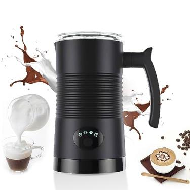 Imagem de Batedor de Leite Elétrico e Vaporizador 4 em 1 400W Espuma Quente Fria Automática Interior Antiaderente Detachável para