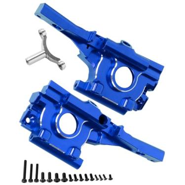 Imagem de hopsupRC Aluminum Front Bulkhead Gearbox Upgrades for 1/16 Mini E-Revo Slash Summit RC Car,Alloy Front Transmission Case Hops Up,Blue