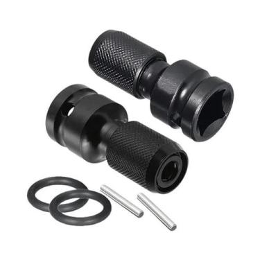 Imagem de Adaptador De Chave De Impacto De 1/4 Hex Para 1/2 Quadrado, Conjunto D