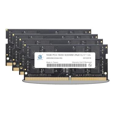 Imagem de Adamanta 64 GB (4 x 16 GB) Compatível com Dell Precision Workstation 5720 AIO Laptop DDR4 2400MHz PC4-19200 SODIMM 2Rx8 CL17 1.2v Notebook Módulo de memória RAM de atualização