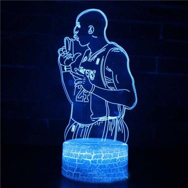 Imagem de Luz noturna 3D LED Illus Basketball Star Kobe Bryant Anime
