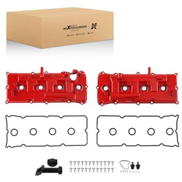 Imagem de maXpeedingrods Tampa de válvula de motor de alumínio atualizada para Infiniti QX56 para Nissan Armada Pathfinder Titan NV2500 NV3500 VK56DE 5.6L 2004-2016 Substitui 13264-ZE01A 13264-ZE00A