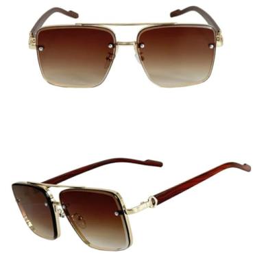 Imagem de VFDHN Óculos de sol de luxo para homens, estilo vintage, para mulheres, para férias (3)