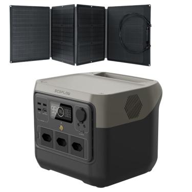 Imagem de kit EcoFlow 220v River 2 PRO Com 1 Painel Solar Portátil 60W