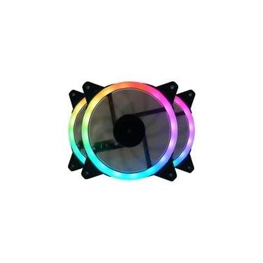 Imagem de Kit com 3 Ventoinhas Redragon, 120mm, RGB, Preto - GC-F011