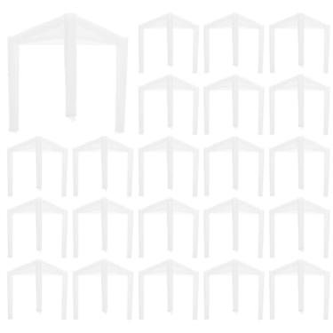 Imagem de MUCKLILY 100 peças de suporte triangular para pizza, suporte de caixa de suporte para transporte seguro, evita grudar e apertar para pedidos e uso comercial