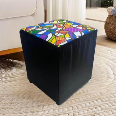 Imagem de Puff Puf Banco Banqueta Quadrada Cubo Decorativo - Realizar, Romero Br
