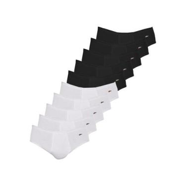 Imagem de Kit com 10 Cuecas Slip Zorba com Abertura 172 Colorido, Preto, M