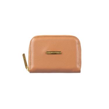 Imagem de Carteira feminina de couro liso Kiara 10x13,5cm