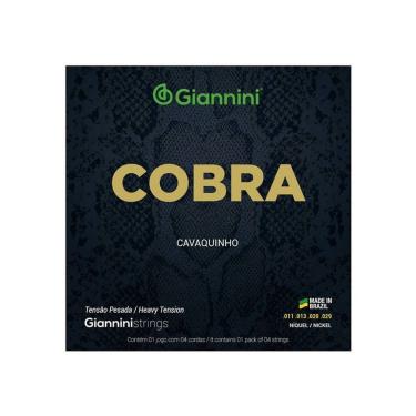 Imagem de Encordoamento P-cavaquinho Giannini Cobra Niquel Pesada Gescp