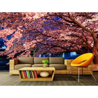 Imagem de Papel de Parede Autocolante Floresta 1m x 1m 1000g PVC Lisa