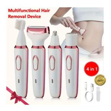 Imagem de Aparador de Pelos Feminino Multifunção 4 IN 1 Cuidados Pessoais MG3028