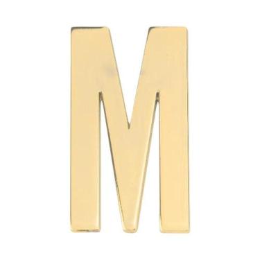 Imagem de Adesivos De Números De Casa Em Metal Autoadesivos 7x3cm Letras Do Alfa