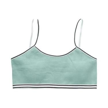 Imagem de Colete De Algodão Para Meninas, Confortável, De Cor Sólida, Sutiã De T