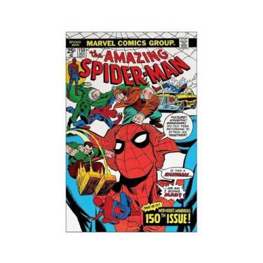 Imagem de Pôster De Arte Em Tela Vintage Disney Daredevil Spider Man Hulk Com Im