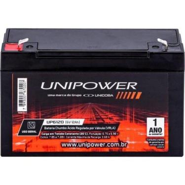Imagem de Bateria Estacionária 6v 12ah Unipower