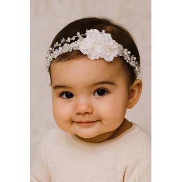 Imagem de Tiara Duas Flores Maitê - Acessório de Cabelo Elegante - Mimos & Delic