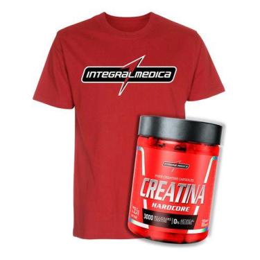 Imagem de Kit Camiseta Integralmedica Creatina 60 caps DryFit Integral - - NoBra