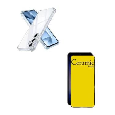 Imagem de Película Cerâmica Fosca 9D + Capa Anti Choque para Galaxy S25 FE 5G - 