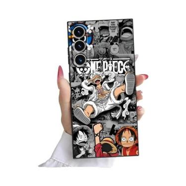 Imagem de Capa De Telefone Preta E Macia Para Samsung Galaxy S23 Ultra S24 plus 