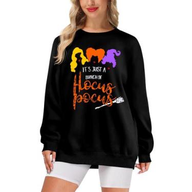 Imagem de Moletom Arankhiger Hocus Pocus com estampa de Halloween para homens