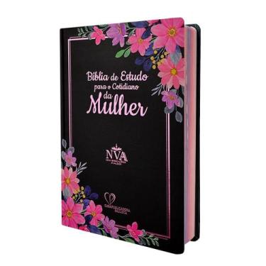 Imagem de Biblia de estudo para o cotidiano da mulher nva capa dura - preta - CP