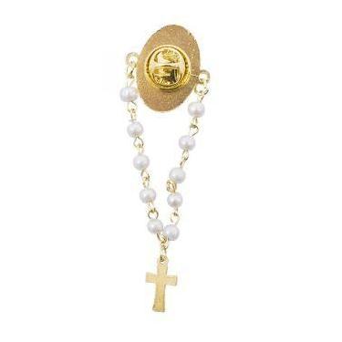 Imagem de Broche Terço Aparecida,  Sagrado familia e Batismo - Taimes, Aparecida
