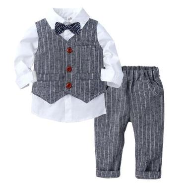 Imagem de Terno Social Infantil Menino Conjunto Roupa Festa Casamento - JUJUBA, 