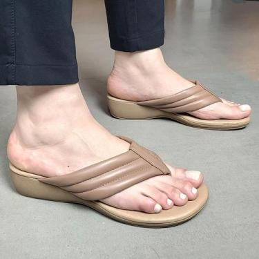 Imagem de Chinelo Confy Maras Conforto Macio Tira de dedo, Marrom, 35