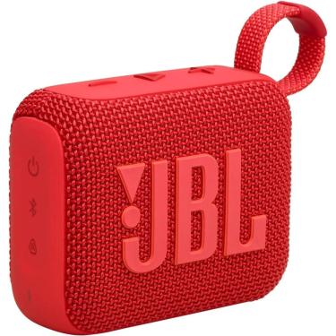 Imagem de Caixa de Som Bluetooth JBL Go 4 Vermelha Portátil IP67 4,2W RMS Bluetooth 5.3 com Playtime Boost