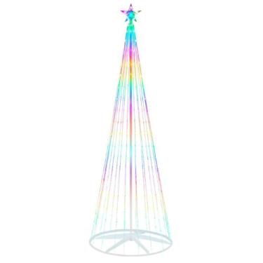 Imagem de Árvore Natal Cone de LED 2,10m RGB com Controle App - Dinatale