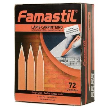 Imagem de Lápis de Carpinteiro Famastil Caixa 72Un