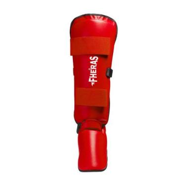 Imagem de Caneleira Karate Fheras -, Vermelho, M