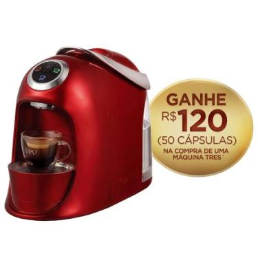 Imagem de Cafeteira Espresso Versa Vermelha Automática - TRES 3 Corações, 110V