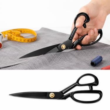 Imagem de Tesoura Profissional 10" Para Costura Tecido Patchwork Com Regulagem D