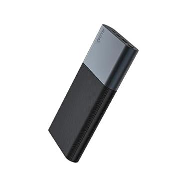Imagem de Carregador Externo Powerbank Geonav 14000mah Compatível Com iPhone Android Cor Preto C/ Cinza