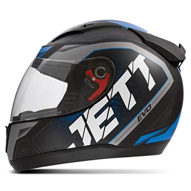 Imagem de CAPACETE FECHADO PRO TORK JETT EVO LINE FOSCO AZUL TAM. 56