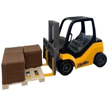 Imagem de Empilhadeira Agille Working Amarelo Usual Brinquedos 485