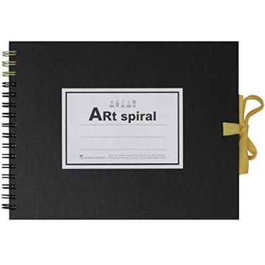 Imagem de Maruman Caderno de desenho espiral de arte S310-05 F0, papel de desenho grosso, preto, 24 folhas
