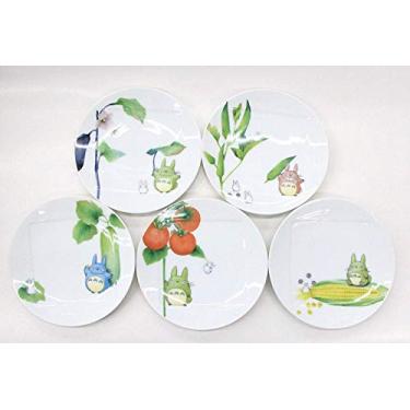 Imagem de Noritake x Studio Ghibli Neighbor Totoro Dia 6,1 polegadas Placas de Aperitivo, Conjunto de 5 Séries Vegetais VF9931A/1704-15