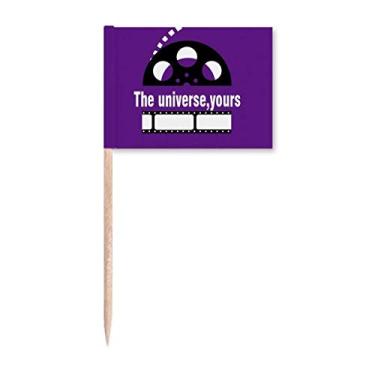 Imagem de Marcadores de palito de dente The Universe Yours, com palavras de filme para decoração de festa