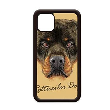 Imagem de Black Feroz Rottweiler Dog Pet Animal para iPhone 12 Pro Max Capa para Apple Mini Mobile Case Shell