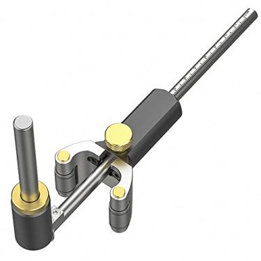 Imagem de Chusui Arco linear para madeira Marcador de dupla finalidade Régua Scriber Ferramenta de desenho de linha paralela Medidor DIY Ferramentas multifuncionais para escrever Madeira