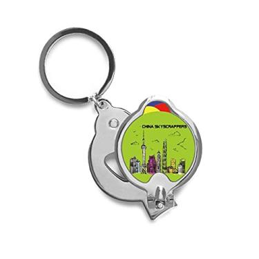 Imagem de Cortador de unha de aço inoxidável afiado, arranha-céus da China com construção famosa